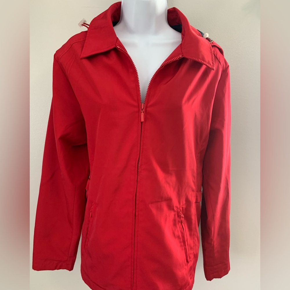 Port Authority Red Utility Jacket Lightweight Windbreaker